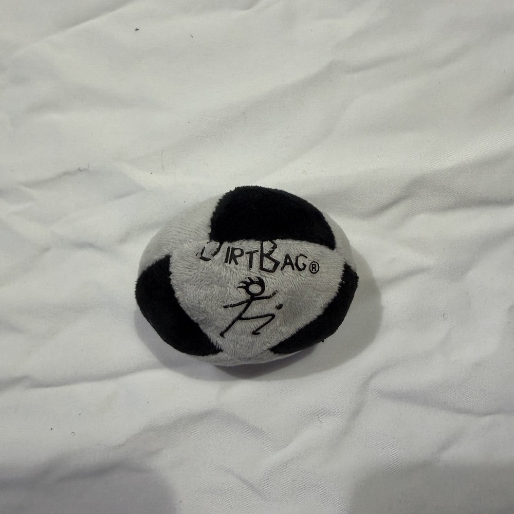 DirtBag Hacky Sack Footbag Gray Black Plush Freestyle Foot Bag NEW